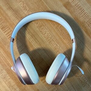 Beats Solo headphones. Rose gold, lightly used.